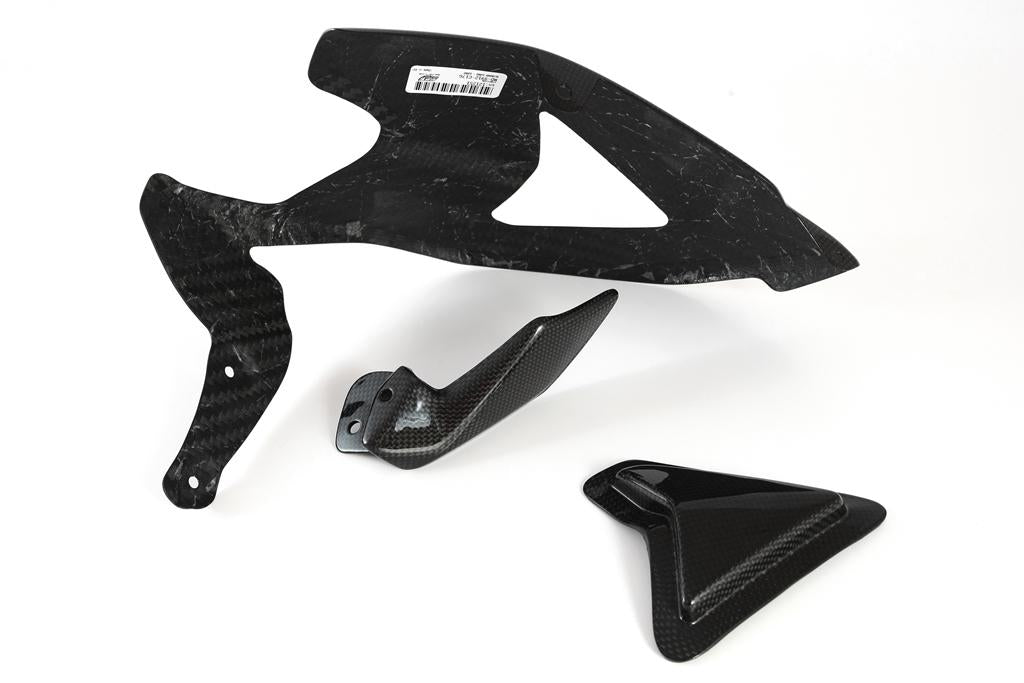 SWINGARM GUARD with SLIDER and SHARK FIN