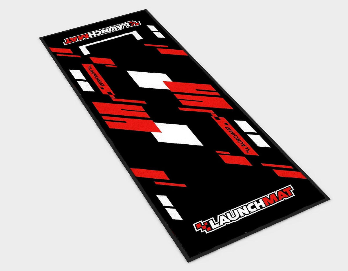 Carpeted Motorcycle Mats (Block Design)